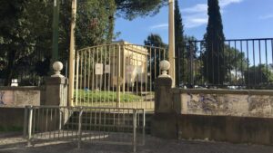 VIlla comunale chiusa