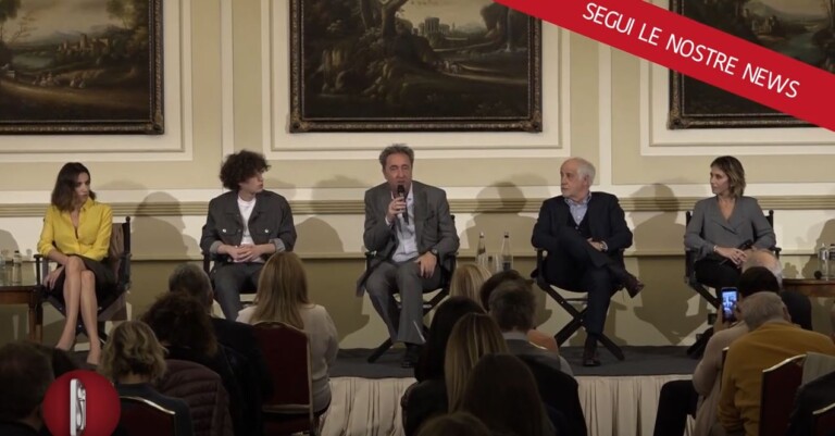 Il giorno del grande ritorno a casa. Paolo Sorrentino, premio Oscar per la Grande Bellezza, ha presentato alla stampa presso