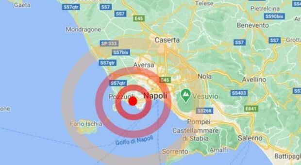Scossa di magnitudo 1,7 nell' area Solfatara. L'evento sismico, preceduto da un boato, si è registrato questa mattina alle 7.33