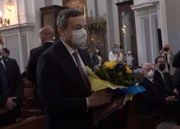 Dopo la firma del Patto per Napoli il Premier Draghi raggiunge la basilica Santa Maria della Sanità accolto