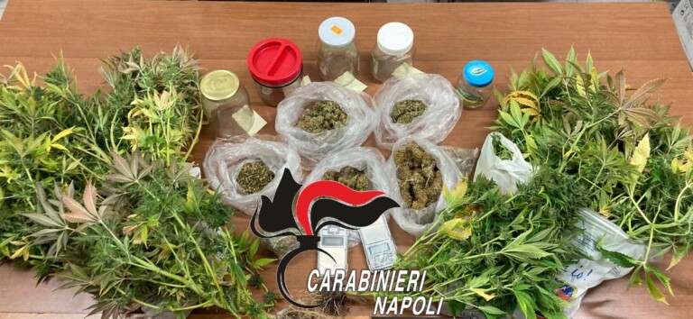 Carabinieri della sezione operativa della compagnia di Giugliano in Campania insieme a quelli della stazione di Frattamaggiore