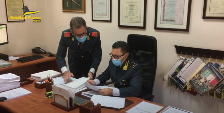 Il Nucleo di Polizia Economico-Finanziaria della Guardia di Finanza di Napoli ha dato esecuzione di sequestro