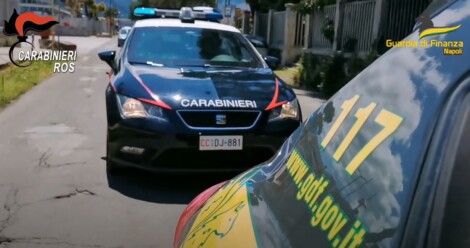 I Finanzieri del Gruppo Investigazione Criminalità Organizzata e i Carabinieri del Raggruppamento Operativo Speciale