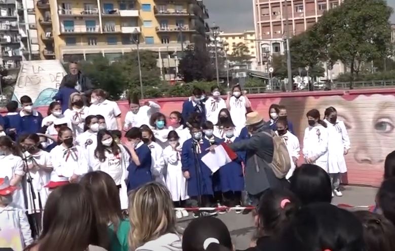 Giornata di festa a Piazza Nazionale nel segno della piccola Noemi la bambina che il 3 maggio di 3 anni fa rimase gravemente ferita