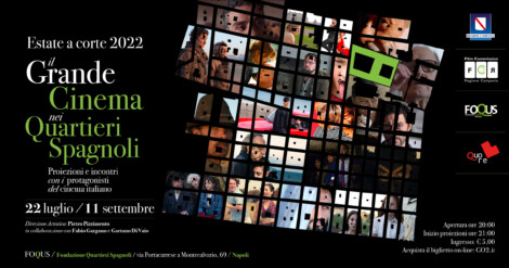 “Mettiamo insieme cinema d’essai, film di impegno sociale e pellicole per famiglie per creare nuove occasioni di socialità nel segno della ripartenza, con la partecipazione in presenza degli spettatori - spiega Pietro Pizzimento -. In particolare offriamo alla città l’occasione per vedere film passati come meteore nelle sale cinematografiche e che, invece, meritano molta più attenzione, e il meglio delle produzioni campane sostenute dal Fondo regionale dell’Audiovisivo”. Il cartellone è arricchito da una serie di incontri con i protagonisti del grande schermo. Si inizia il 3 agosto, in occasione della proiezione del thriller ambientato nelle viscere di Napoli, Black Parthenope, con il regista Alessandro Giglio e gli attori Gianluca Di Gennaro e Giovanni Esposito. Il 26 agosto, invece, sarà la volta di Leonardo Di Costanzo, regista di Ariaferma, vincitore di due David di Donatello. L’occasione per parlare delle radio libere e rimmergersi nella mobilitazione per le battaglie libertarie degli anni Settanta, è offerta dall’incontro con Gianfranco Pannone, regista del film documentario Onde Radicali, in cui le voci storiche di Radio Radicale si raccontano e fanno rivivere l’avventura giornalistica e politica cominciata nel 1976. Il primo settembre, invece, protagonisti dell’incontro saranno Guido Acampa, che ha esordito con il lungometraggio Il fronte interno, liberamente ispirato al romanzo “Santa Mira, fatti e curiosità dal fronte interno” di Gabriele Frasca, e l’attore Nello Mascia. Grande attesa per l’incontro di settembre, in data ancora da definire, con Pino Mauro, che, prima dell’incidente giudiziario che gli comportò un’ingiusta carcerazione e una brusca interruzione delle propria ascesa artistica, si divideva con Mario Merola il regno della sceneggiata napoletana. La sua vicenda è stata ricostruita nel documentario L’ultimo fuorilegge di Carlo Luglio e Fabio Gargano, prodotto da Bronx Film e dalla Movies E