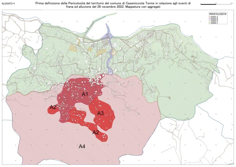 frana casamicciola nuove zone di pericolo