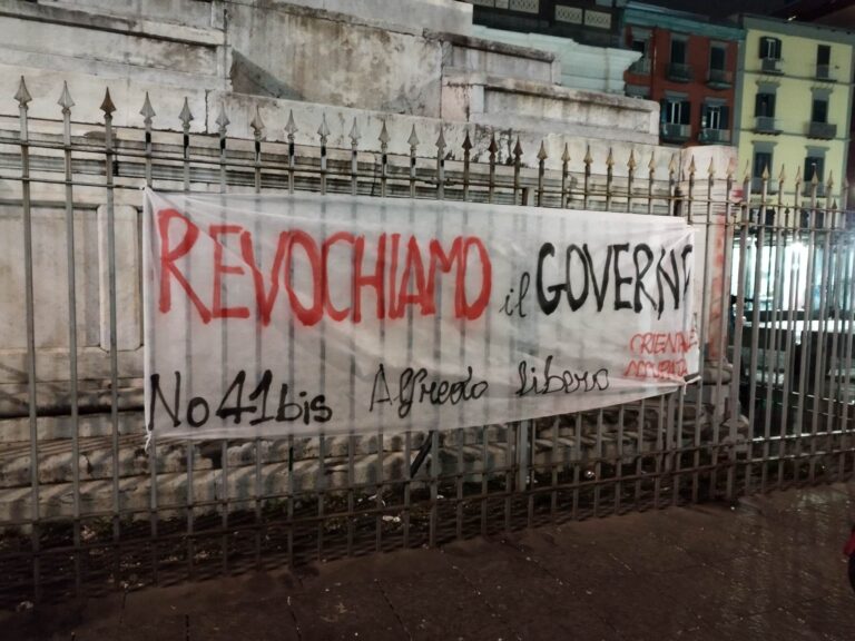 corteo universitari contro il 41 bis
