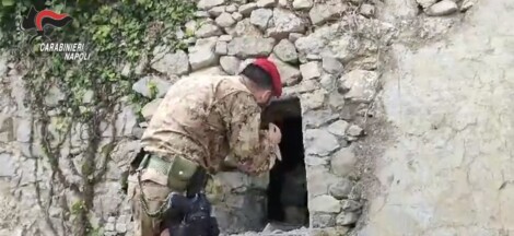 bunker, armi e droga sui monti lattari