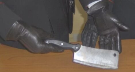 rissa con mannaia ai quartieri spagnoli