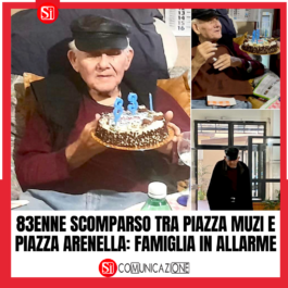 83enne scomparso all'arenella