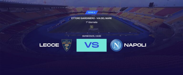 lecce napoli le formazioni ufficiali
