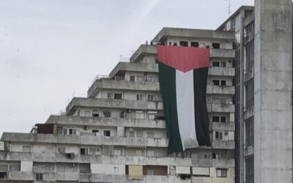 bandiere palestinesi napoli vele scampia