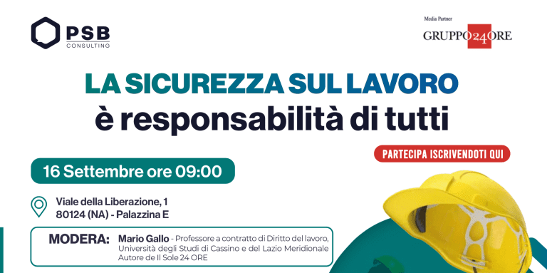 La sicurezza sul lavoro è responsabilità di tutti