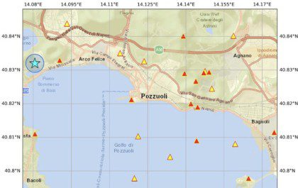 scossa terremoto lago lucrino pozzuoli