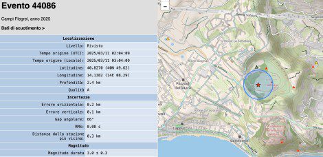 terremoto campi flegrei scossa stanotte