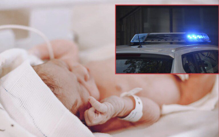 neonata soffoca salvata polizia