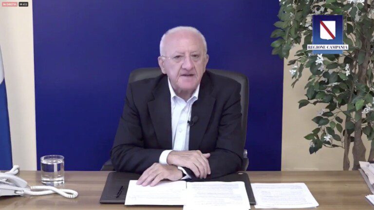 de luca diretta nuovo governatore campania lavori progetti