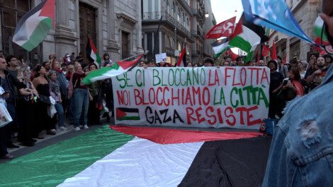 attacco global sumud flotilla corteo napoli