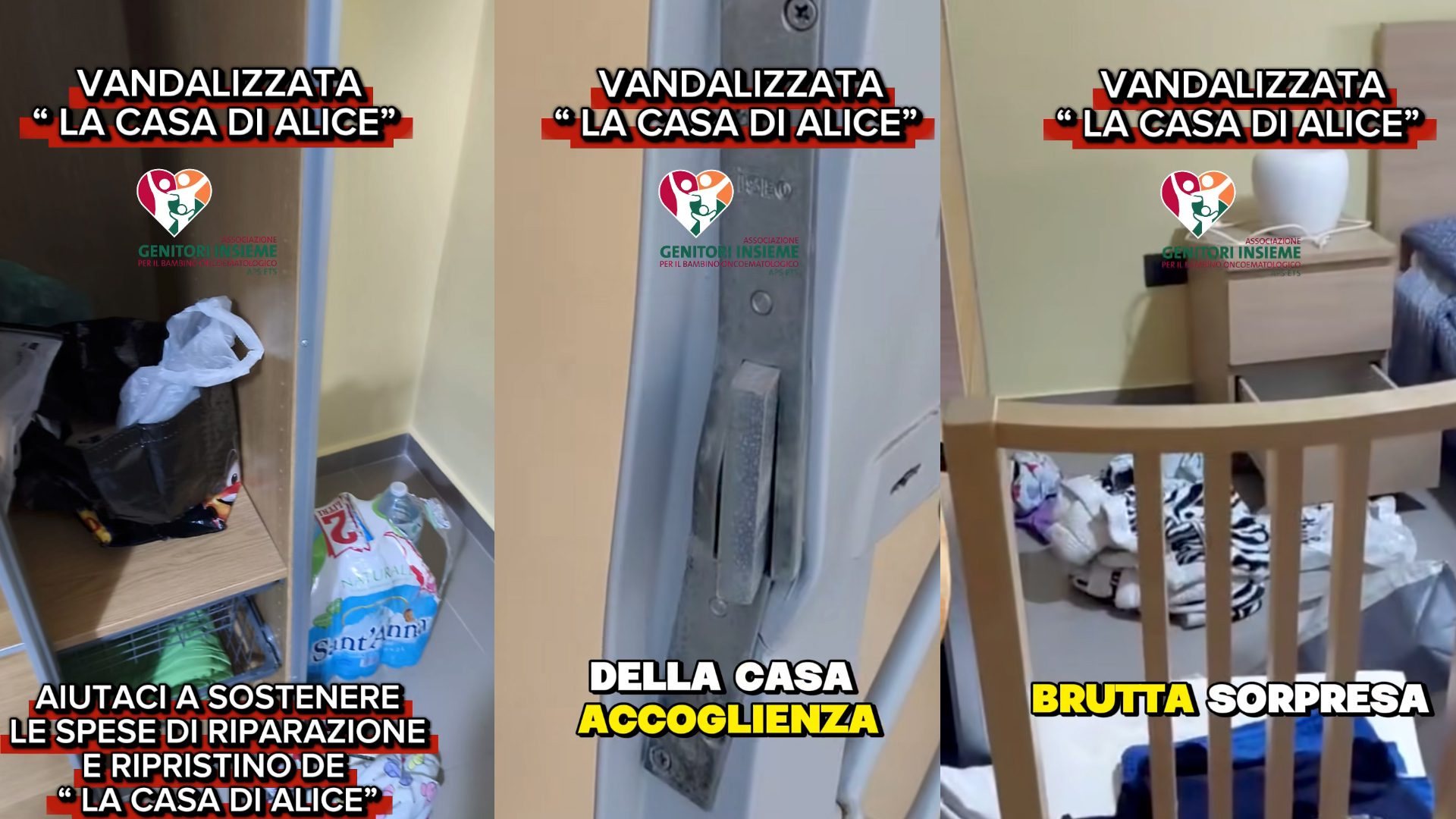 ladri devastano la casa di alice