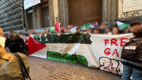 liceo fonseca occupato per gaza