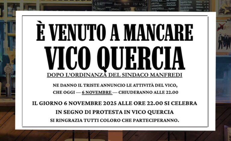 ordinanza movida cisterna dell'olio