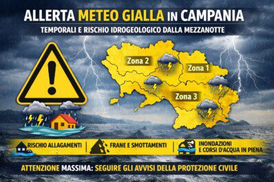Allerta Meteo gennaio domani
