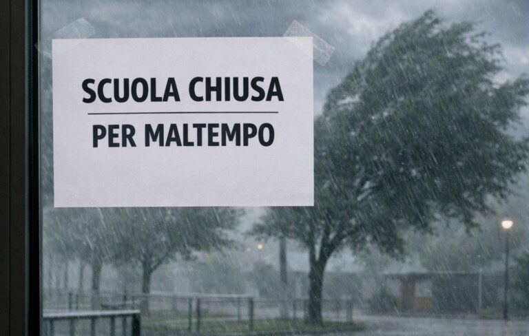 Capua scuole chiuse Ciclone Harry