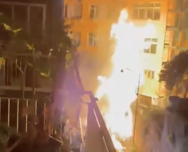 Fuocarazzo Sant'Antuono Napoli incendio