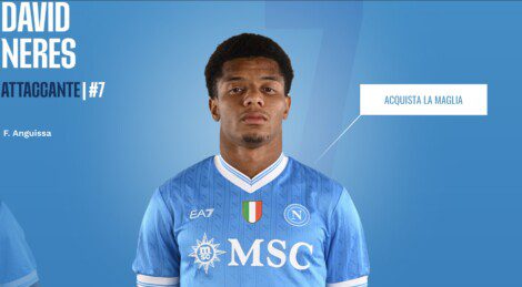 Neres Infortunio Napoli tendine