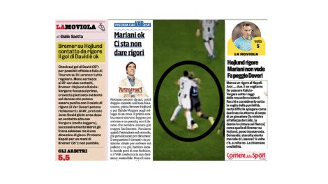 Rigore Juve Hojlund quotidiani