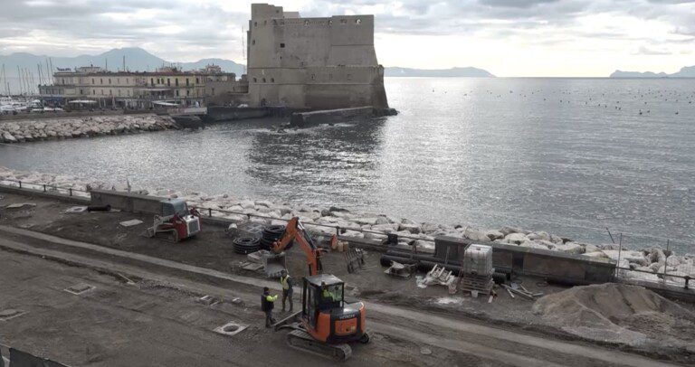 lavori restyling lungomare napoli