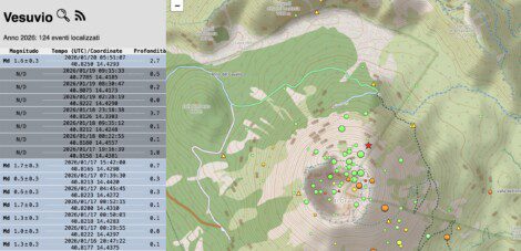 scossa terremoto vesuvio osservatorio ingv