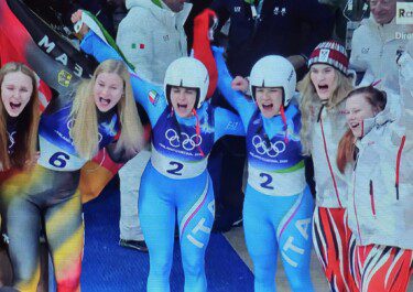 Medaglia oro italia slittino