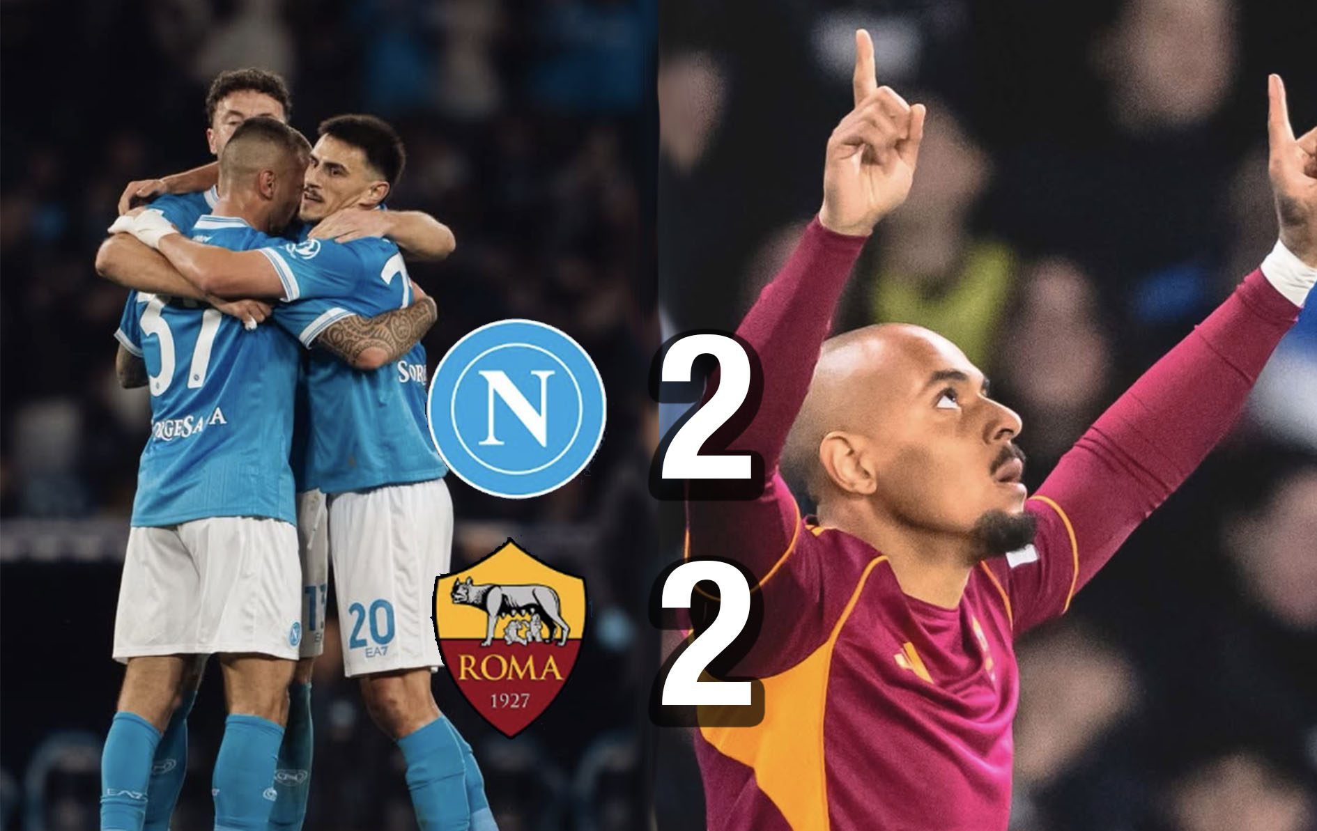 Napoli Roma corsa Champions