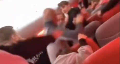Rissa volo video emergenza