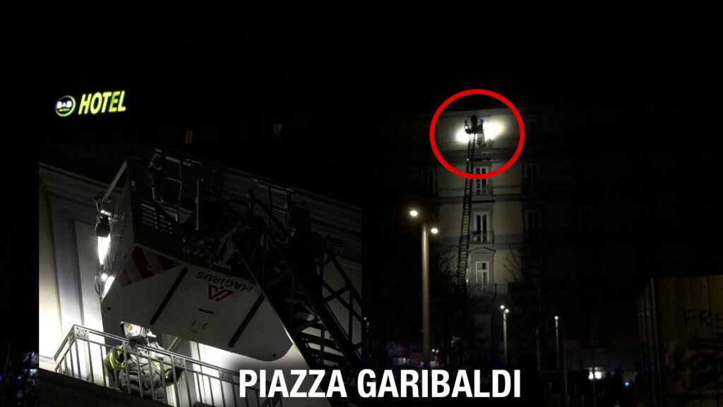 incendio hotel Piazza Garibaldi