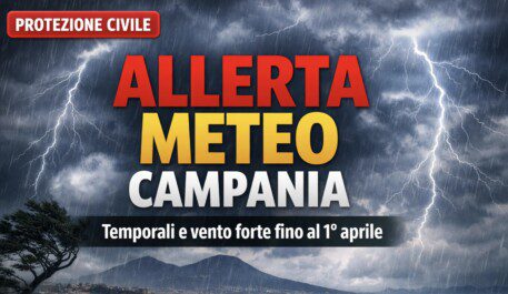 allerta meteo Campania vento