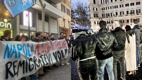 protesta centri sociali remigrazione casapound