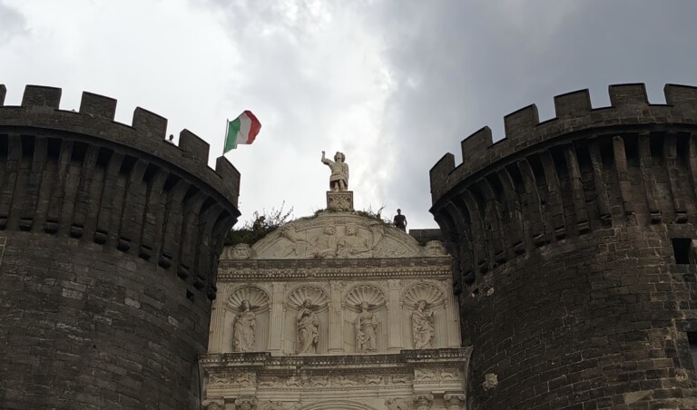 Protesta disoccupati Napoli Maschio Angioino