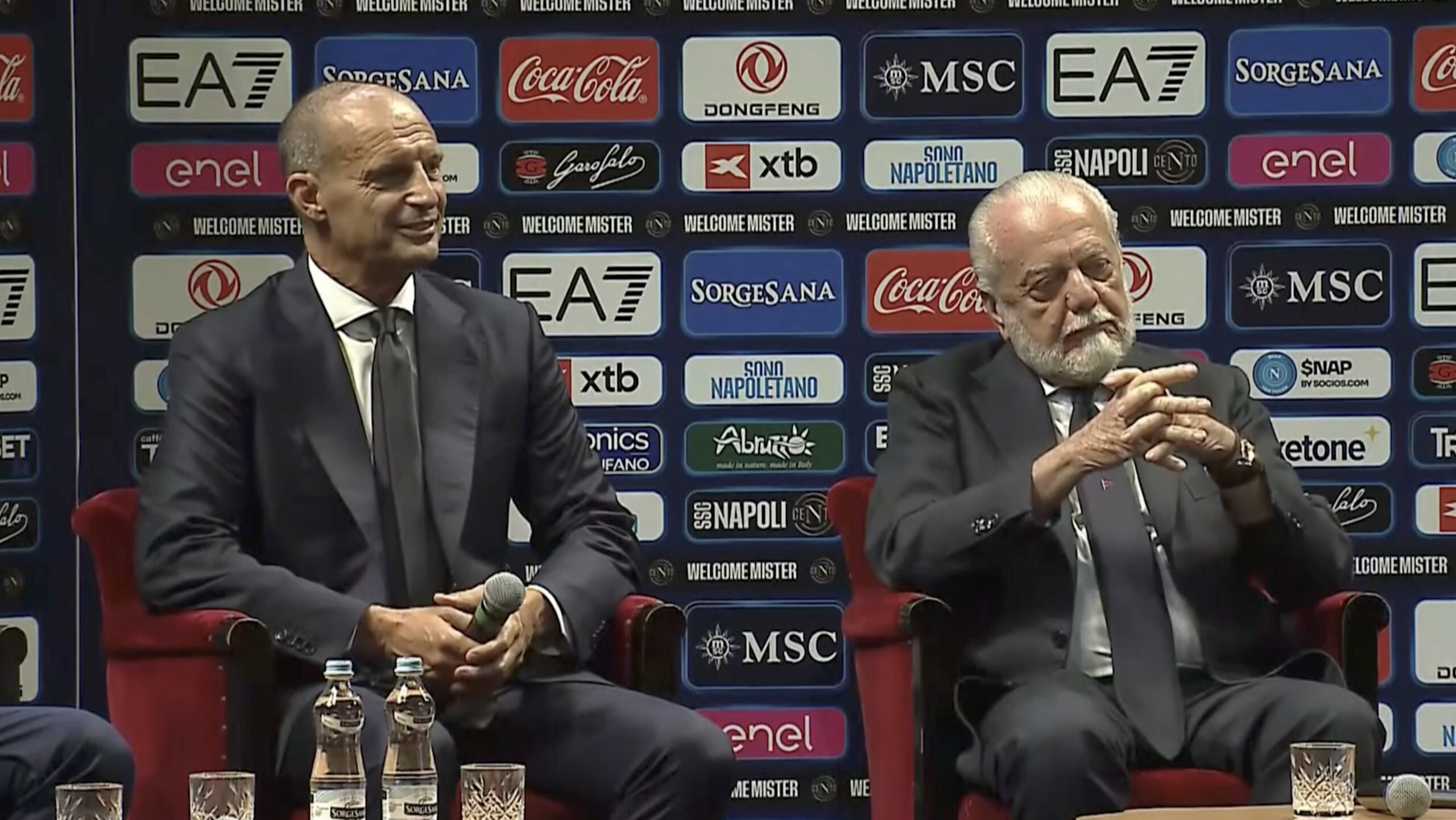 conferenza max allegri nuovo allenatore napoli