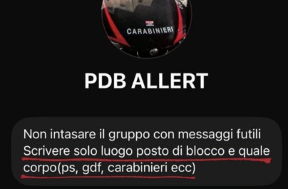 chat posti di blocco pusher droga whatsapp carabinieri