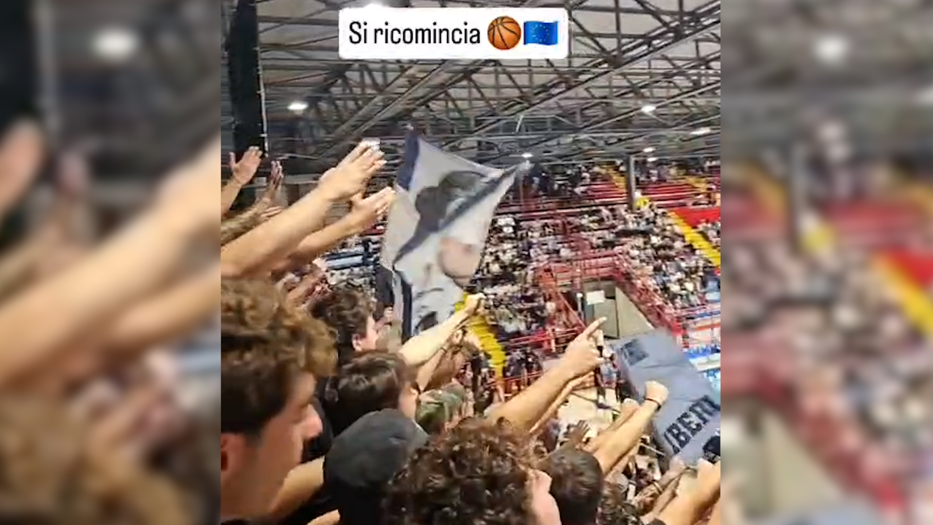 foto tifosi napoli basket, vittoria in eurocup